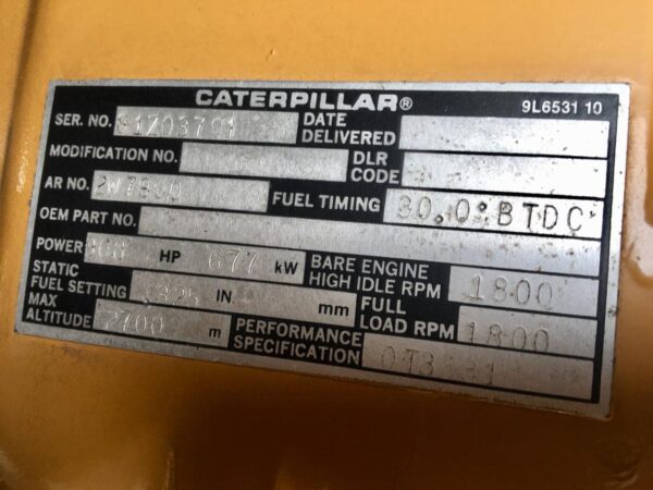 Used Caterpillar 600kW Generator - Image 2